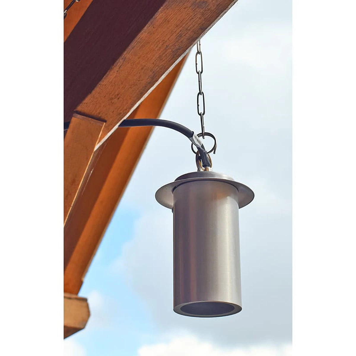 Pergolux - 12v Hanging Light - Anodised Satin Silver - Maximum 35w MR16 - IP54 - Open Cable - 3 Colour Choices - Image 2