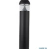 Hothfield - Commercial Bollard Black Die-Cast Aluminium 1m Tall 20w LED IP65 240v IK10 With More Options Available