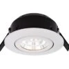 Vela Compact - LEDDLTC4000W 7w Compact Fire Rated IP44 240v Adjustable 25 Degree Recessed Downlight