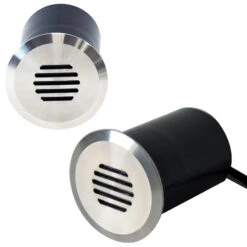 Linalite – 240V Louvered In-Wall In-Ground Step Light 316 Stainless Steel