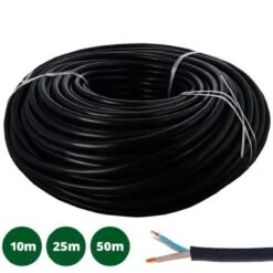 0.75mm 2 Core Rubber Cable (12V) - 25m Reel