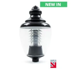 Larkfield - 45w LED Amenity/Street Light IP65/IK08 Aluminium 240v - 3 Colour Temperatures, Black/Silver & Dimming