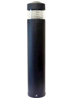 Lighthouse Aluminium Black IP65 E27 240v Surface Bollard - Choice Of 4 Heights & 3 Head Options