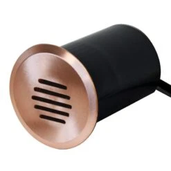 Linalite – 12V Louvered In-Wall / In-Ground / Step Light – Natural Copper - Plug & Play