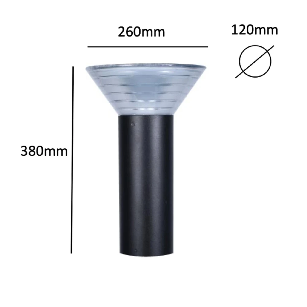 Pro Solar OLYMPIA – 380mm Solar Pedestal Light In 3000k Warm White Or 6000k Cool White - Image 8