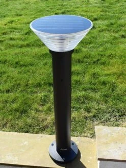 Pro Solar OLYMPIA – 800mm Black - Solar Path Light With External Mounting Base 3000k Or 6000k LED