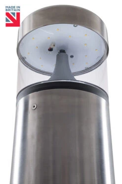 Pembury - 20w Symmetrical Commercial Bollard 316 Grade Stainless Steel 1m Tall IP65 240v IK10 Several Options Available
