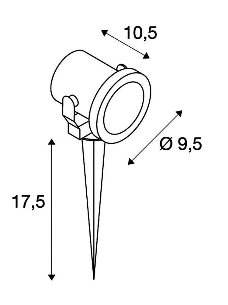 Nautilus - 316 Stainless Steel Mains 240v GU10 Max Wattage 25w, IP55 Spike Light - Image 5