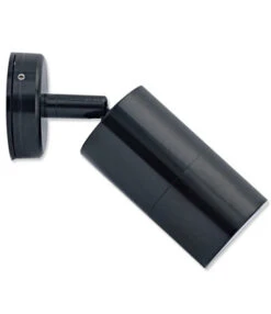 Smartspot 240v - Outdoor Adjustable Wall Light Black Anodised Aluminium IP65 GU10