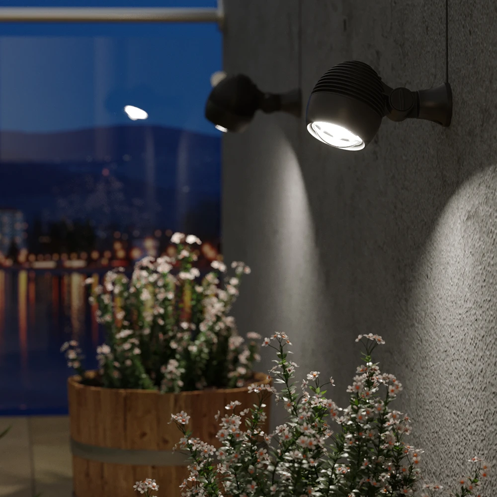 Globe Solar Spotlights (Set Of 2) - 120 Lumens - Cool White LED With Separate Solar Panel - Image 3