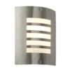 Bianco - Outdoor Wall Light - 240v - 304 Brushed Stainless Steel IP44 E27