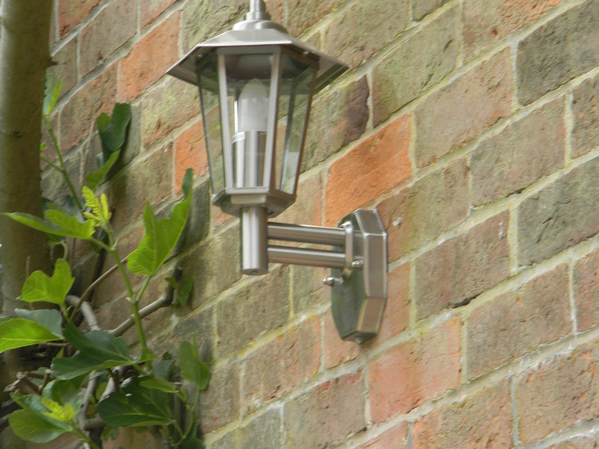 Stellus Contesa Photocell Sensor - Outdoor Lantern Wall Light - 240v 304 Stainless Steel E27 IP44 - Image 2