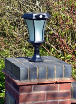 Solamon - Professional Solar Pedestal Light With PIR Motion Sensor