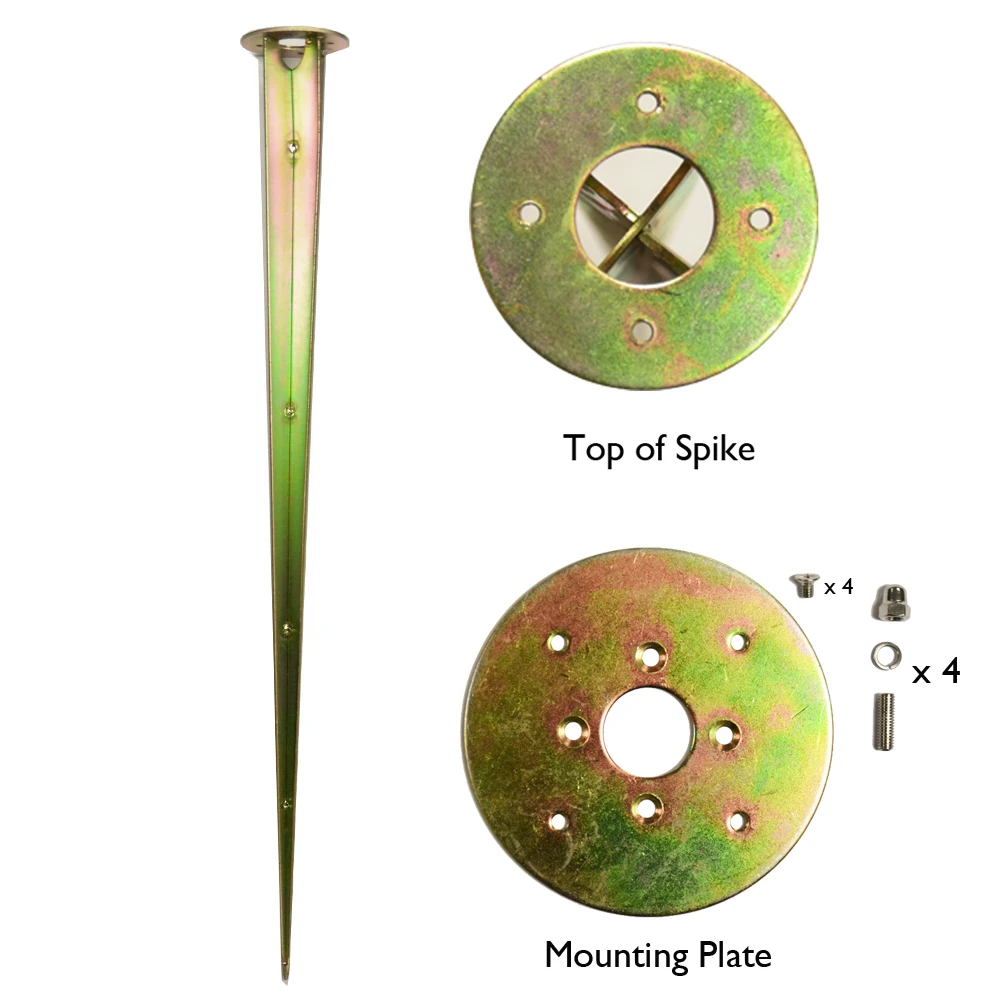 Charleston - Solid Brass IP55 Maximum Wattage 18w E27 220 - 240v 600mm Height - Surface Or Spike Mounted Bollard - Image 4