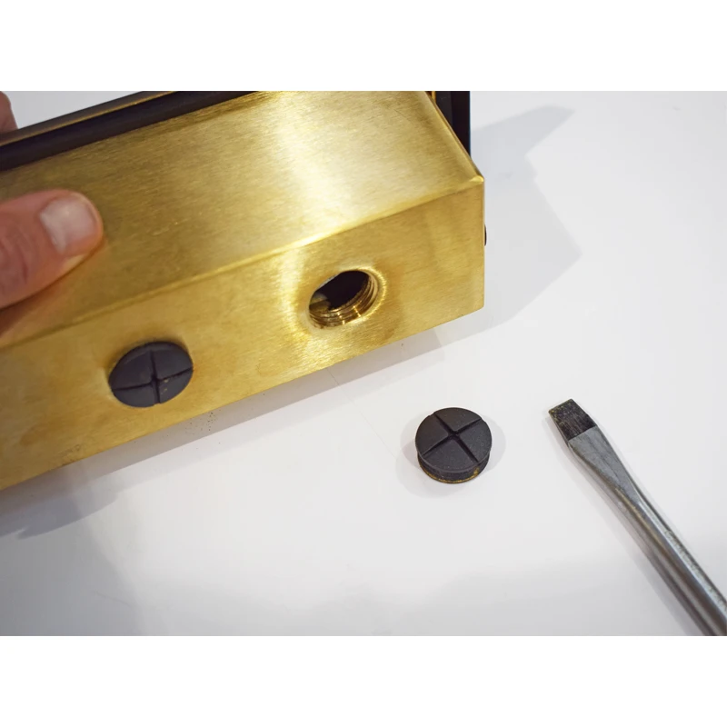 Charleston Brass Brick Light – Frosted Glass Front - 12v IP44 - Image 6