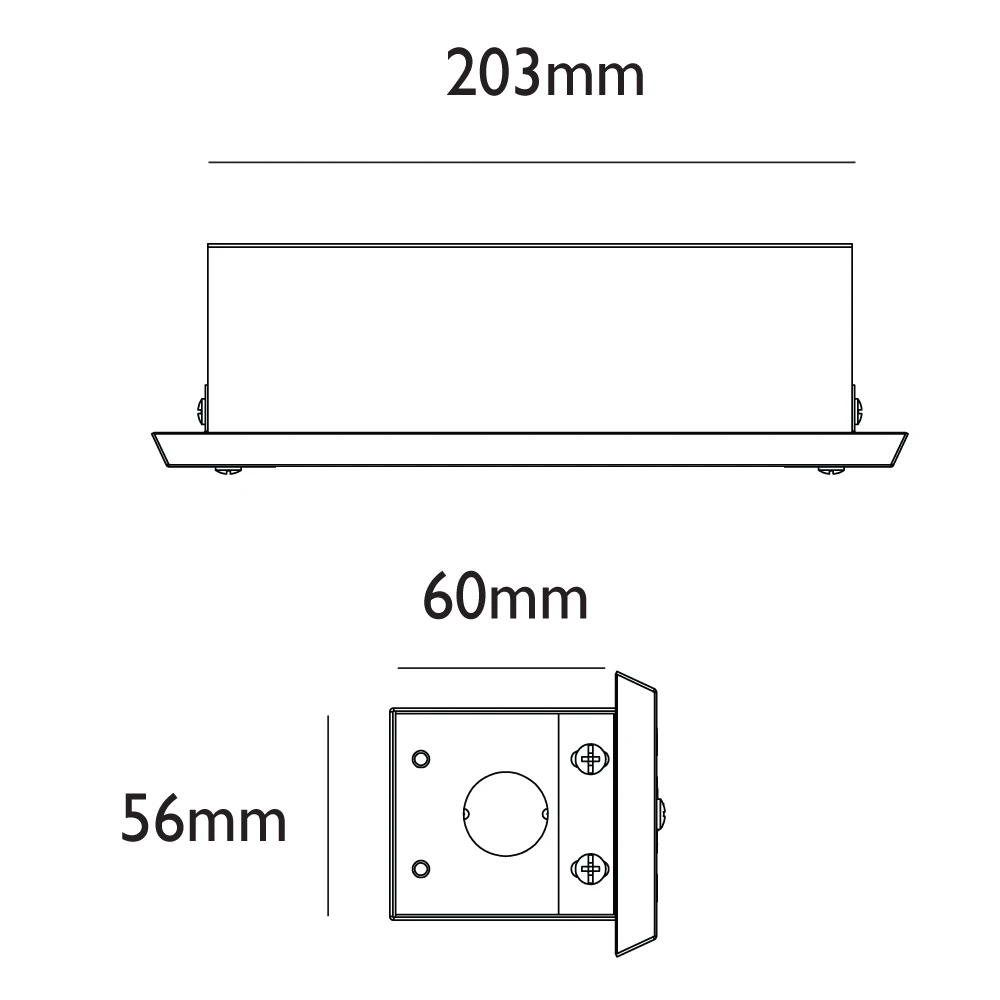 Charleston Brass Brick Light – Frosted Glass Front - 12v IP44 - Image 5