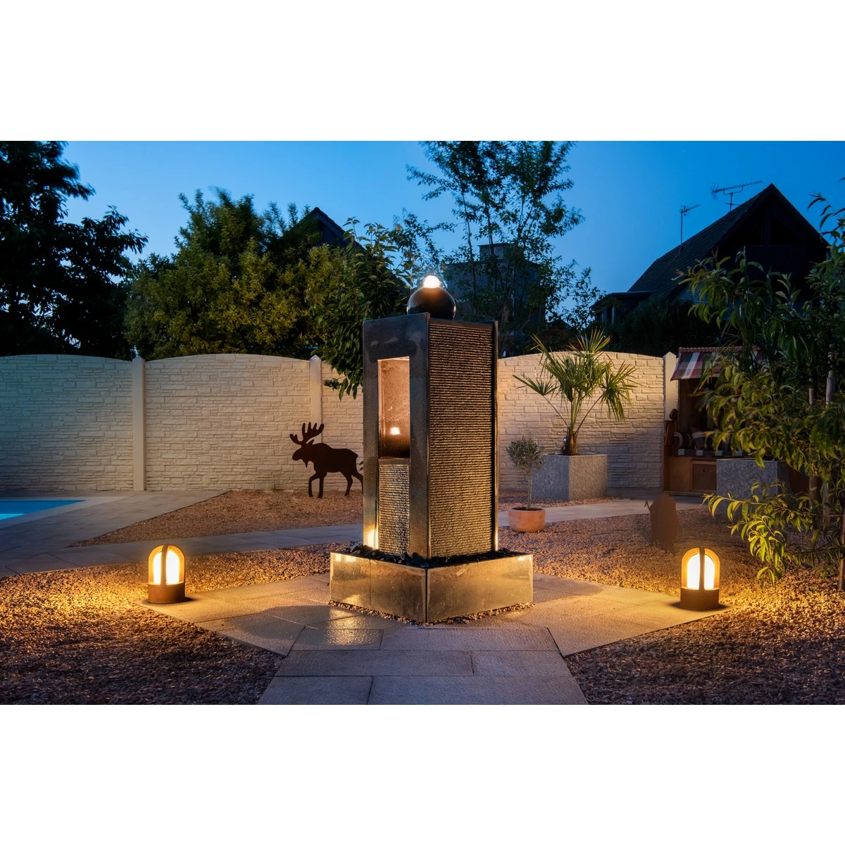 Rusty Cone - Rusted Iron - FeCSi Steel IP54 Max Watts 40w E14 - 240v - Surface Ground, Pillar Or Pedestal Light - Image 2