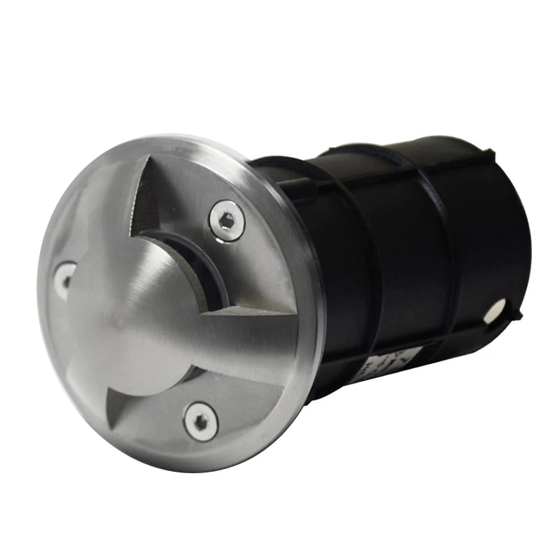 Trimina - 304 Stainless Steel 12v MR11 Plug & Play IP67 3 Window Multi Recessed Light With 68mm Bezel