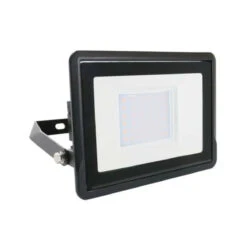 V-Tac Slimline LED Floodlight 30w 220- 240v 3000k Warm White Black Frame IP65 2340 Lumens