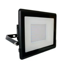 V-Tac Slimline LED Floodlight 50w 220- 240v 3000k Warm White Black Frame IP65 4000 Lumens