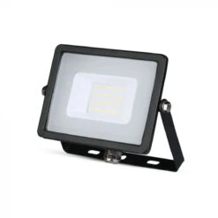 V-Tac Slimline LED Floodlight 20w 220- 240v 3000k Warm White Black Frame IP65 1600 Lumens