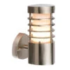 Bliss - Outdoor Wall Light- 240v - 304 Brushed Stainless Steel IP44 E27 Max 10.5w