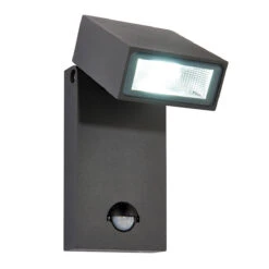 Morti PIR Sensor - Outdoor Security Wall Light - 240v - Anthracite 10w 4000k IP44