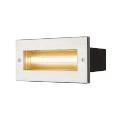 BRICK Symmetrical Outdoor Recessed Wall Light, LED, 3000K, Stainless Steel, IP67, 230V, 950lm 10w