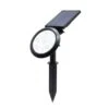 Chiron Solar Spotlight With Attached Panel - IP65 - Dual Control Warm Or Cool White - Can Be Spike Mounted