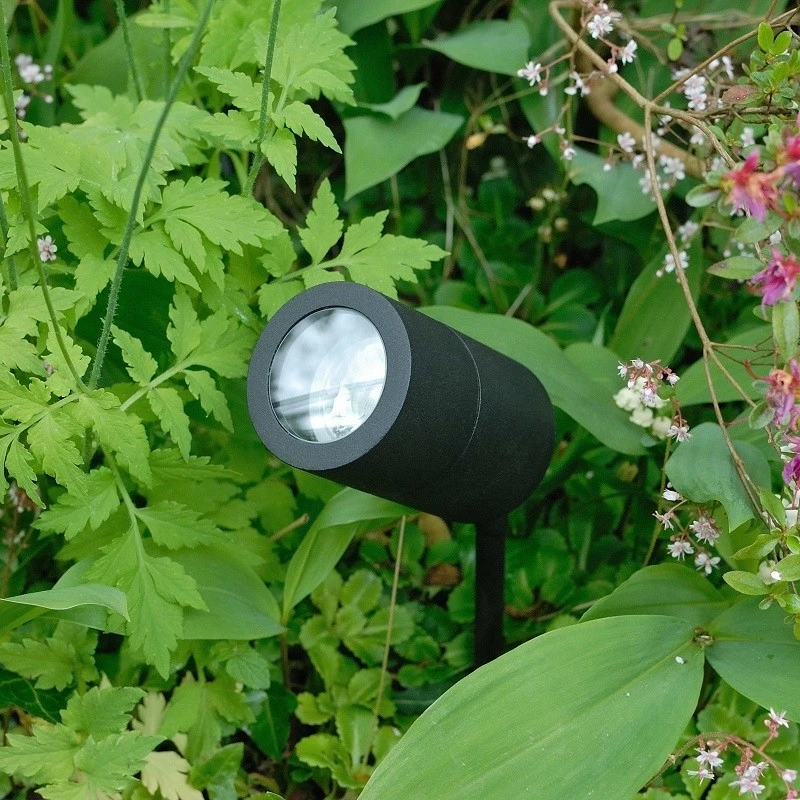 Compact Black Powder Coated 240v - Aluminium IP65 GU10 Spike Spotlight - Image 5