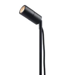 Microspot, 12v Black Powder Coated Aluminium IP65 MR11 Spike Spotlight