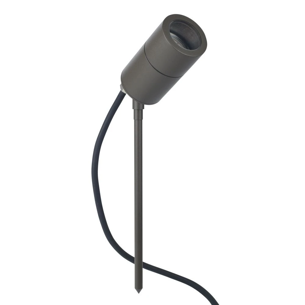 Compact Spike Spotlight - 240v - Rustic Brown - GU10, IP65 - Image 12