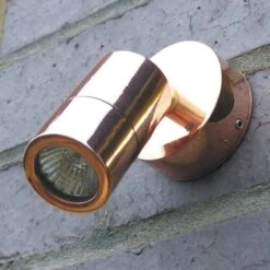 Microspot 12v - Outdoor Adjustable Wall Light Copper IP65 MR11