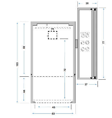 Compact - Outdoor Fixed Down Wall Light - 240v - Rustic Brown Powder Coated Aluminium IP65 GU10 - Image 5