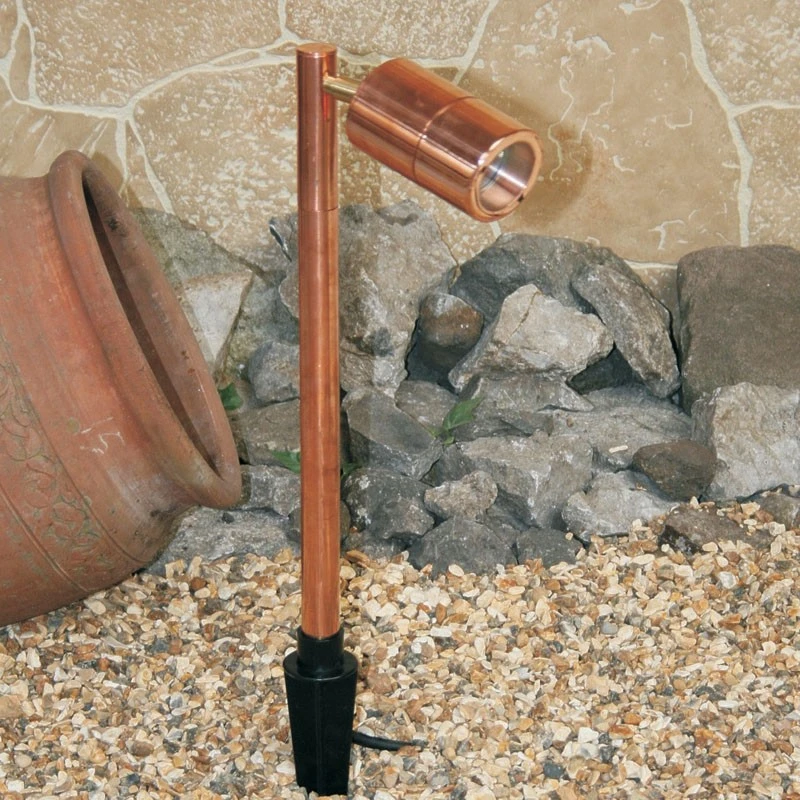 Pole Spot Solo - 12v - Copper IP65 MR16 Spike Spotlight - Choice Of 4 Colour Finishes - Image 2