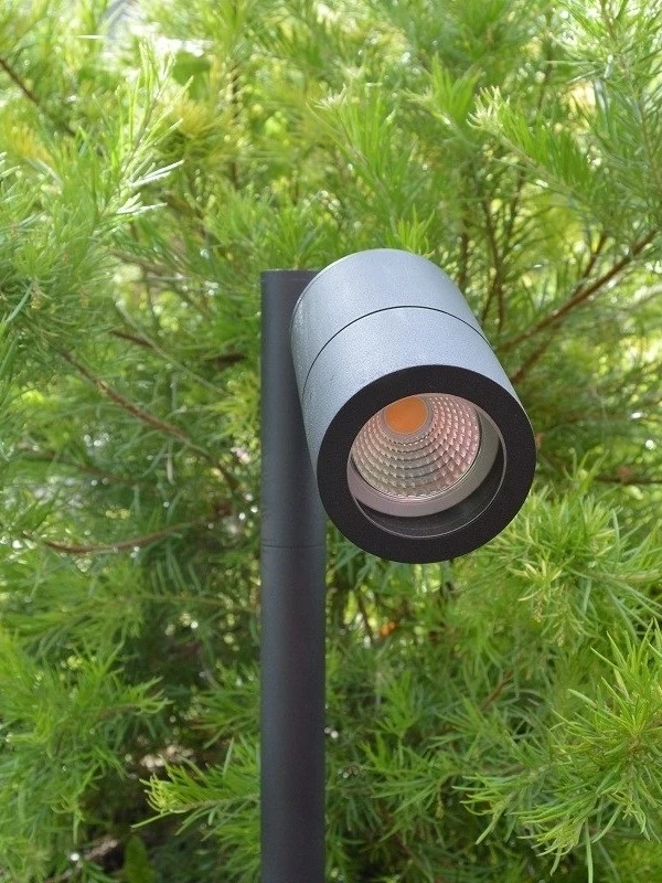 Pole Spot Solo - Black 12v - Powder Coated Aluminium IP65 MR16 Spike Spotlight - Choice Of 4 Colours