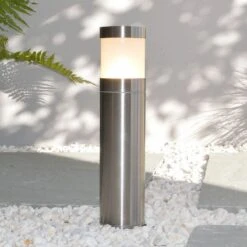 Compact Bollard - 316 Stainless Steel Spike Mounted Light IP66 240v E27 Max Wattage 7w - 270mm Height