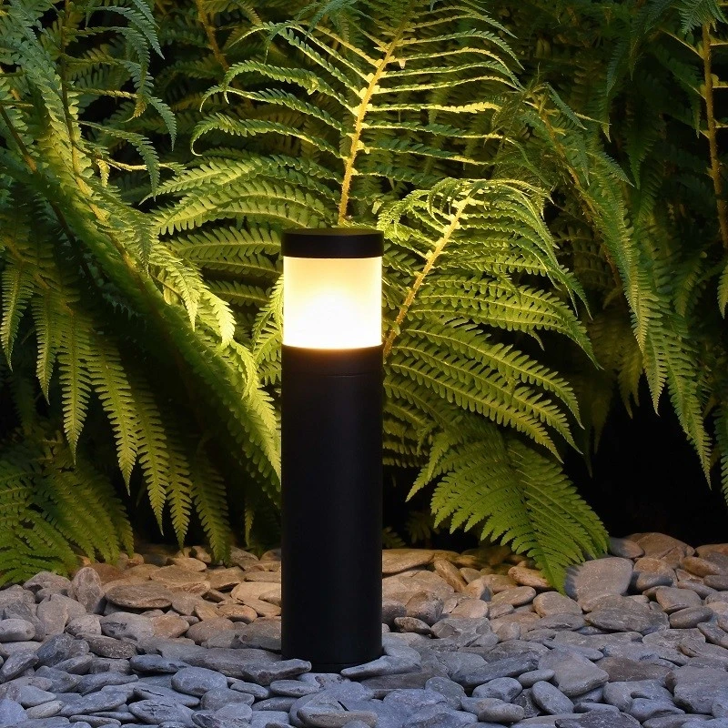 Compact Bollard - Aluminium Black Powder Coated Spike Mounted Light IP66 240v E27 Max Wattage 7w - 270mm Height - Image 3