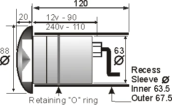 Waymarker 360 - 240v Copper Bezel & 316 Stainless Steel Body With 4 Windows Giving 360 Degree Light IP66 GU10 - Image 9