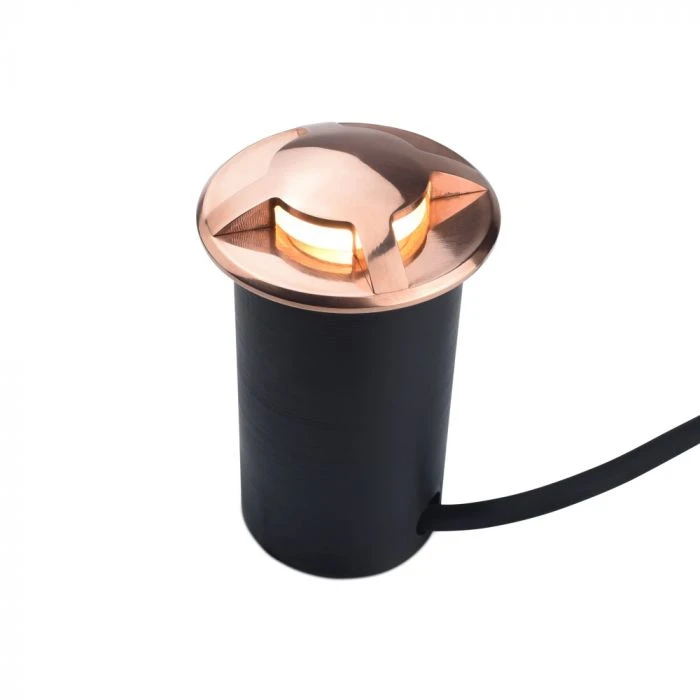 Waymarker 360 - 240v Copper Bezel & 316 Stainless Steel Body With 4 Windows Giving 360 Degree Light IP66 GU10 - Image 8