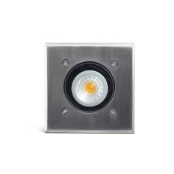 Modula - 12v 316 Stainless Steel Bezel Aluminium Body 30 Degree Tilt Square Recessed Spotlight IP67 MR16 120mm Bezel