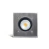 Modula - 240v 316 Stainless Steel Bezel Aluminium Body 30 Degree Tilt Square Recessed Spotlight IP67 GU10 120mm Bezel