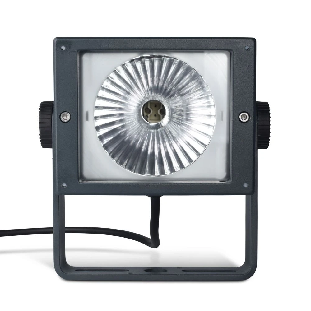 Apollo - 240v - Dark Grey Aluminium IP65 35w Metal Halide 36 Degree Beam Angle Surface Or Spike Mounted Spotlight