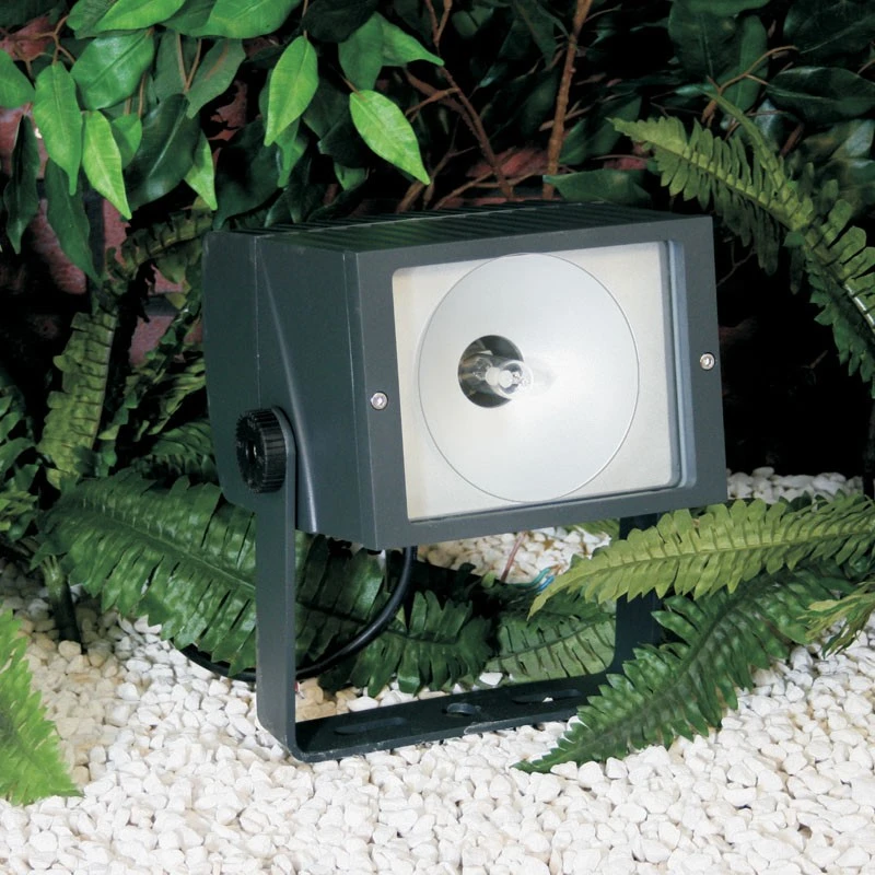 Apollo - 240v - Dark Grey Aluminium IP65 70w Metal Halide 60 Degree Beam Angle Surface Or Spike Mounted Spotlight - Image 2