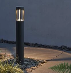 Senatrix - Graphite Grey IP54 7w 3000k 240v 426 Lumens 650mm Height - Surface Or Spike Mounted Bollard