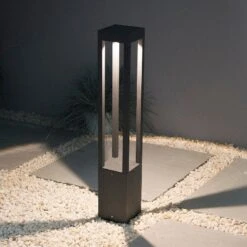 Matrix - Graphite Grey IP54 5w 3000k 220-240v 356 Lumens 650mm Height - Surface Or Spike Mounted Bollard Light