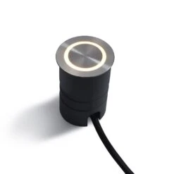 Meridian LED Marker Wall Light 12v/24v DC 2w 12lm 120 Degree 2700K IP67 316 Stainless Steel