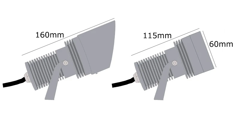 Spike12 Anthracite 240v 12w 2700k 1250 Lumens IP67 40 Degree Beam Angle Spotlight - Image 8