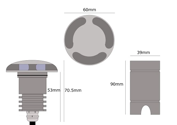 Micro Waymarker 360-12/24v DC-3w-100lm-2700K-IP67-Stainless Steel - Image 7