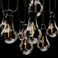 USB Edinburgh Warm White Solar Festoon Lights - Set Of 20 - String 14.45m Length